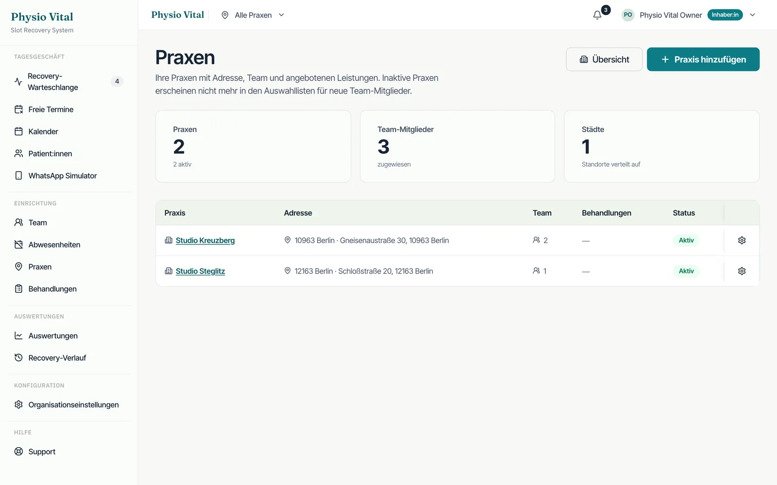TerminJet: Locations & practices